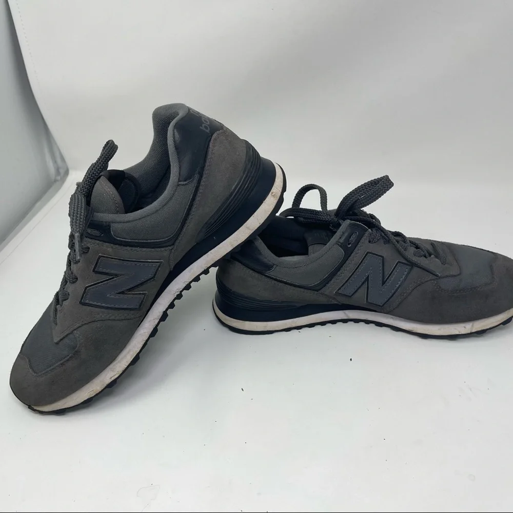 New Balance 574 ML574ECE Athletic Running Shoes All Black Gray Men's Size 9_11